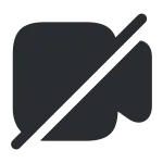Video Slash SVG Icon